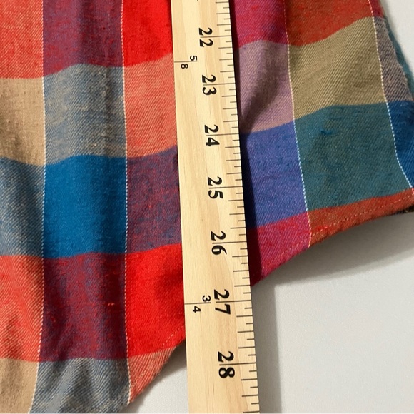 Vintage 80s Arrow Brigade Multicolor Plaid Button Down Shirt-Deadstock NWT Small - Picture 9 of 9